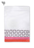 Handloom Cotton Hand Towel With Block Print Border